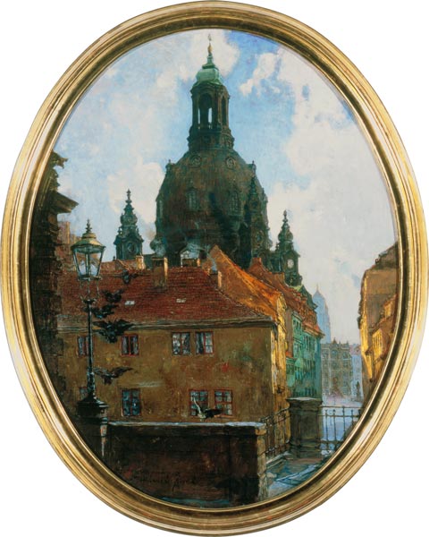 Dresden, Frauenkirche a Gotthard Kuehl