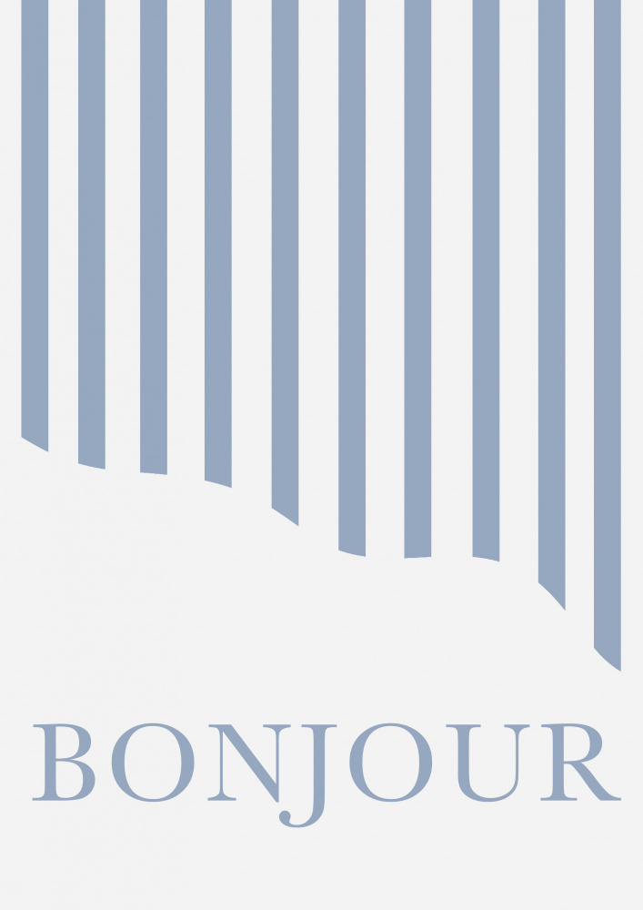 Bonjour Stripes a Grace Digital Art Co