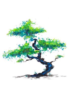 Blue Bonsai