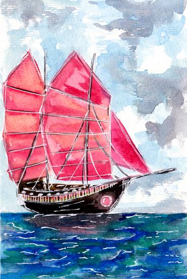 Red Sails Boat