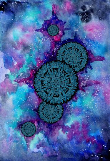 Space Mandala Blue