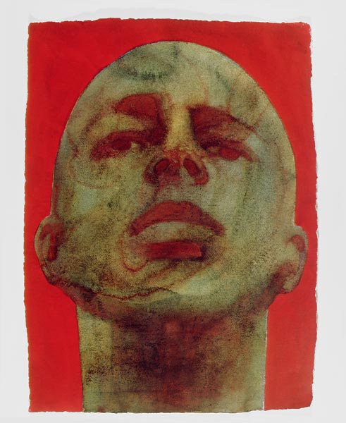 Head, 1998 (w/c on handmade indian paper)  a Graham  Dean