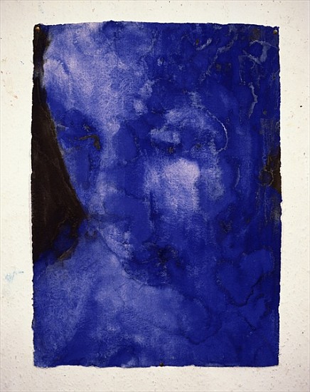 Small Blue Head, 1998 (w/c on indian handmade paper)  a Graham  Dean