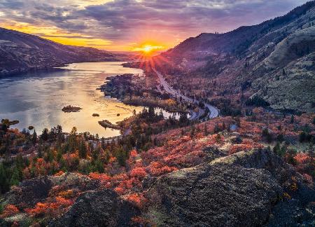 Autumn Sunrise at Rowena Crest