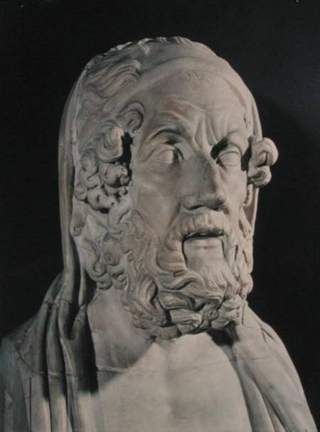 Bust of Homer (c.850-800 BC) a Greci Greci