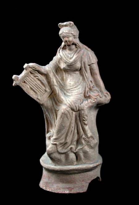 Statuette of Erato seated, from Myrina, Turkey a Greci Greci