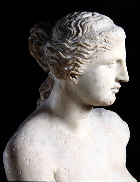 Venus de Milo, detail of the head, Hellenistic period a Greci Greci