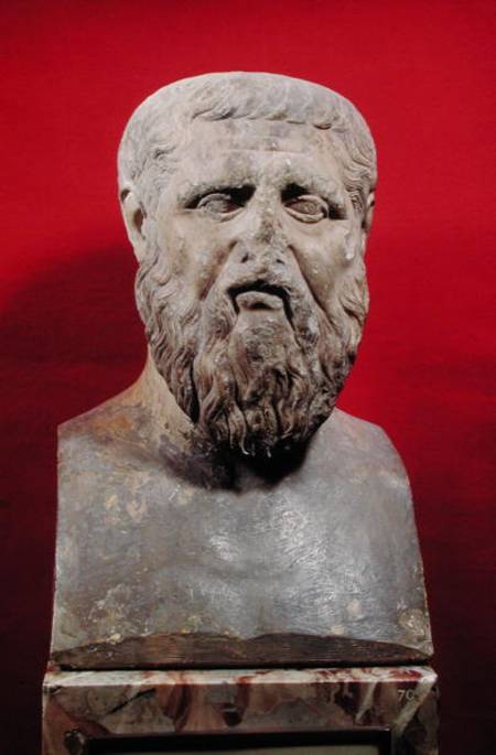 Bust of Plato (c.427-347 BC) copy of a 4th century BC original a Greek School
