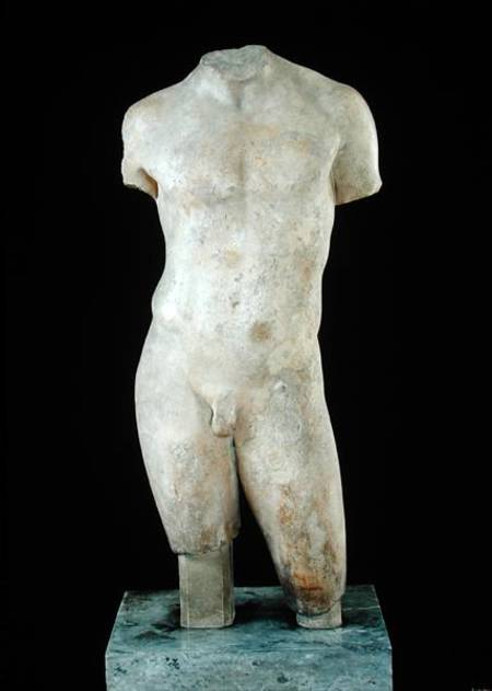 Nude male torso a Greek School