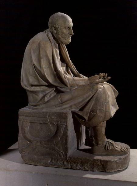 Statue of Chrysippus (c.280-207 BC) the Greek philosopher a Greek School