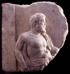Bas-relief of a philosopher, Greek