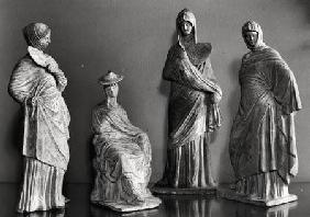 Group of draped women, from Tanagra