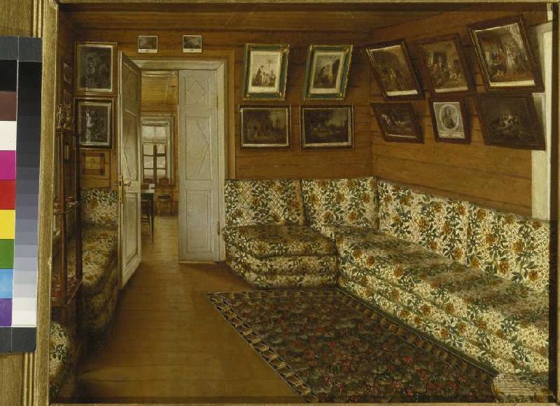 Divan room in a Russian country cottage. a Grigorij Wassiljewitsch Soroka