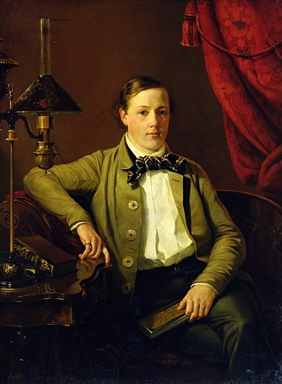 Portrait of Apollon Maykov a Grigory Mikhailov