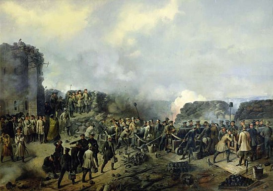 The French-Russian battle at Malakhov Kurgan in 1855 a Grigory Shukayev
