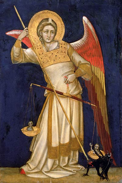 Angel Weighing a Soul a Guariento d` Arpo