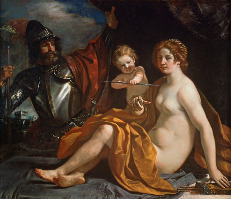 Venere, Marte e Cupido a Guercino (eigentl. Giovanni Francesco Barbieri)