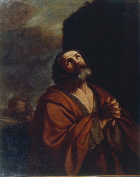 Guercino / The repentent Petrus a Guercino (eigentl. Giovanni Francesco Barbieri)