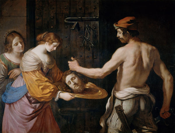 Guercino, Salome empfängt Haupt Johannes a Guercino (eigentl. Giovanni Francesco Barbieri)