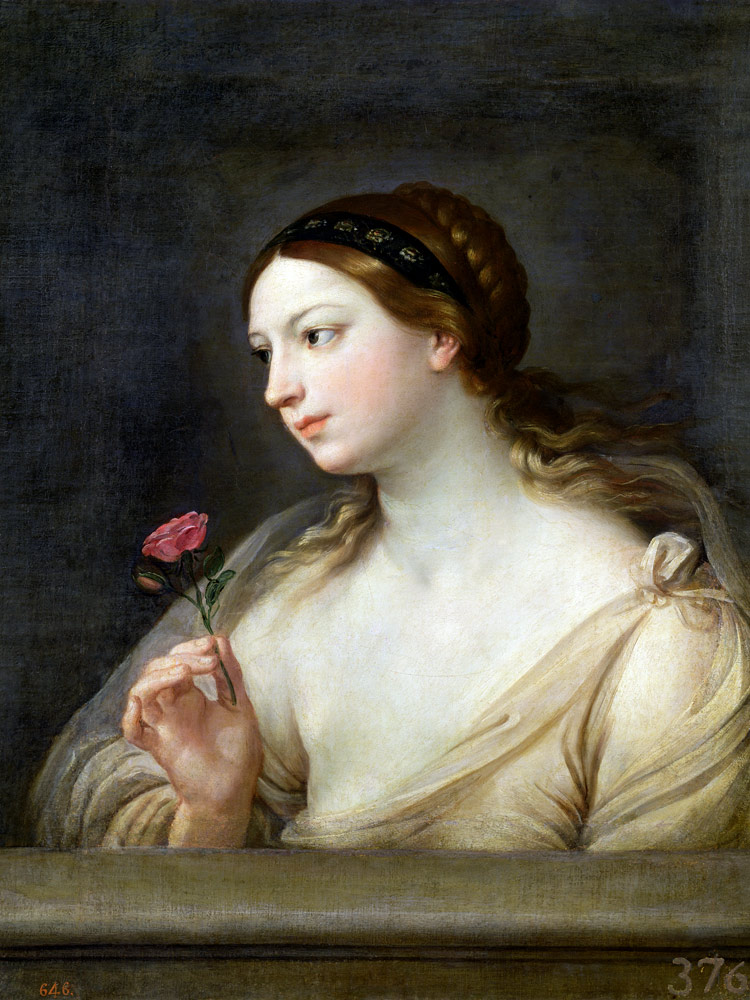 Girl with a Rose a Guido Reni