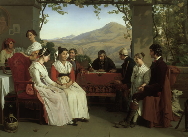 G.Bodinier, Ehevertrag in Neapel, 1831 a Guillaume Bodinier