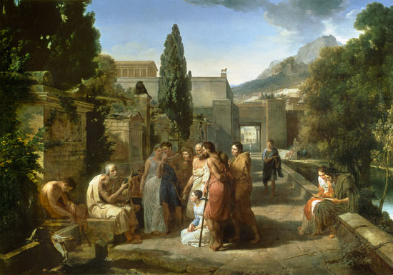 Homer Singing his Iliad at the Gates of Athens a Guillaume Lethière