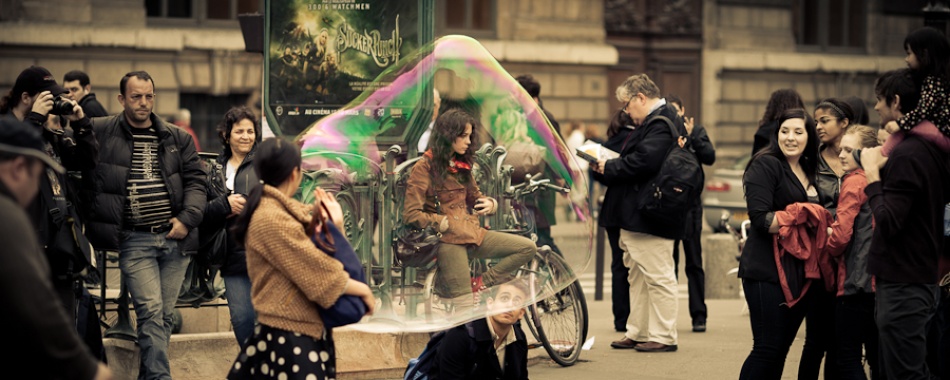 Bubble girl a Guillaume Vigoureux