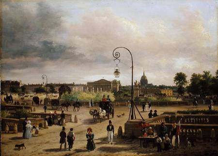 La Place de la Concorde in 1829 a Guiseppe Canella