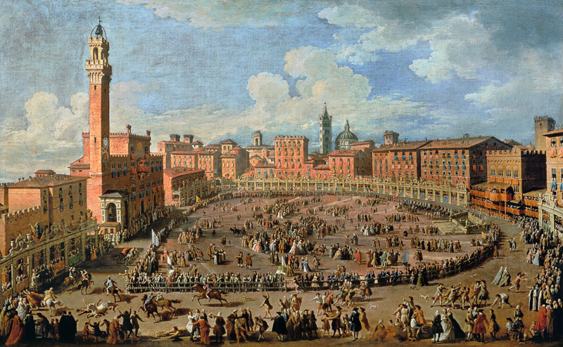 The Palio, Piazza del Campo, Siena a Guiseppe Zocchi