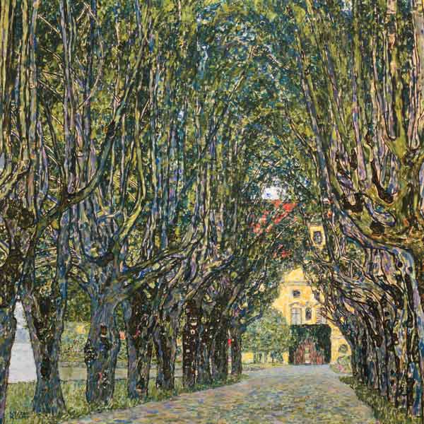 Viale nel parco dello Schloss Kammer a Gustav Klimt