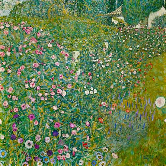 Paesaggio di giardino italiano a Gustav Klimt
