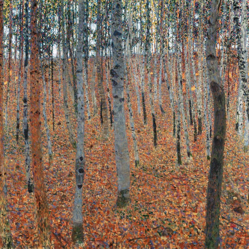 Foresta di faggi a Gustav Klimt