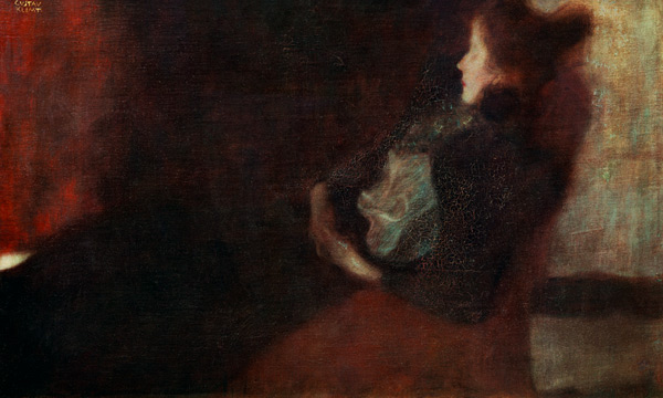 Lady at the Fireplace a Gustav Klimt