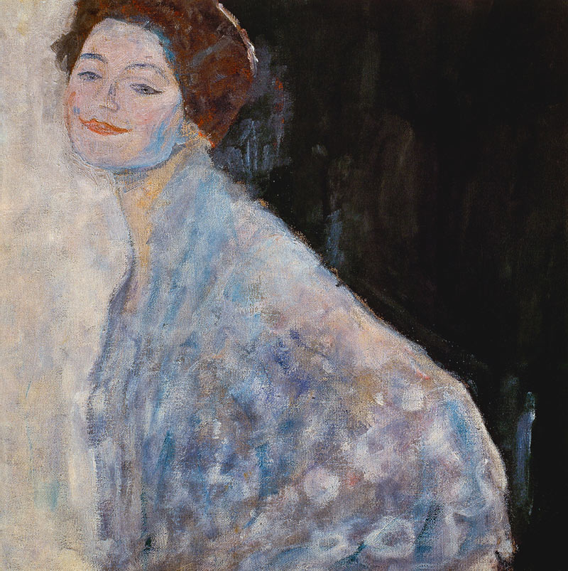 Ritratto donna bianca a Gustav Klimt