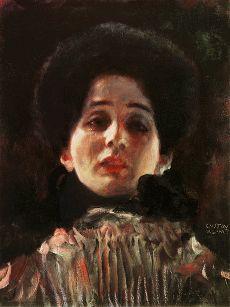 Portrait en face a Gustav Klimt