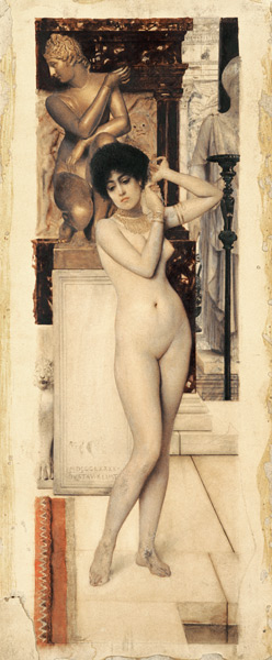 Skigge Und Eingelstudie Fur Die Allegorie Der Skulptur a Gustav Klimt