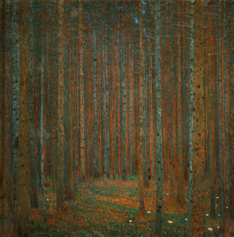 Foresta di abeti a Gustav Klimt