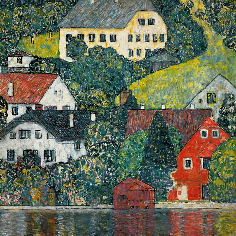 Case a Unterach sull'Attersee a Gustav Klimt