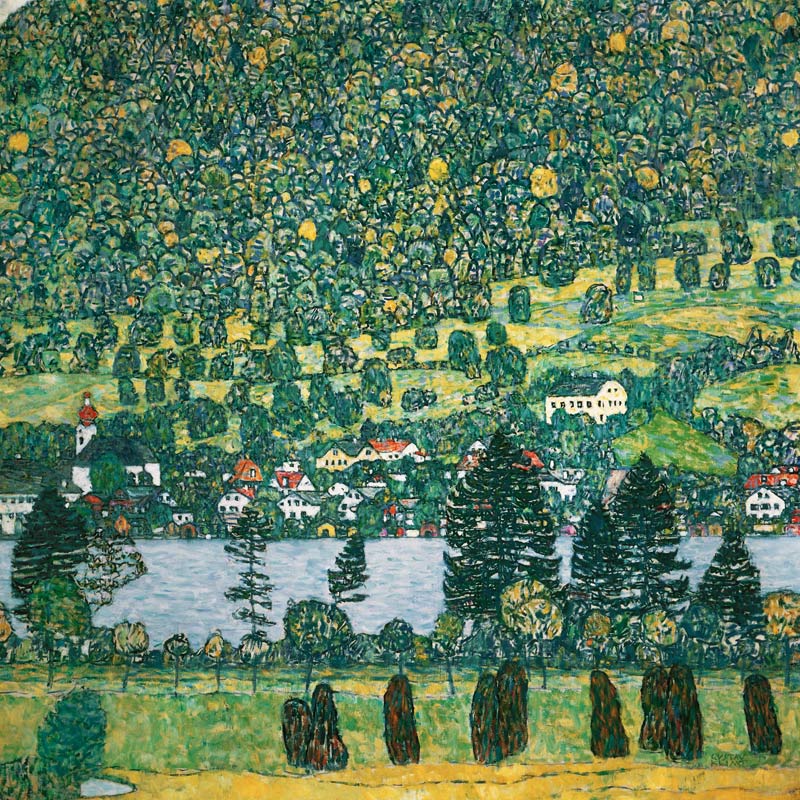 Pendenza della foresta a Unterach nel Attersee a Gustav Klimt