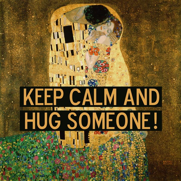Il bacio con le parole a Gustav Klimt