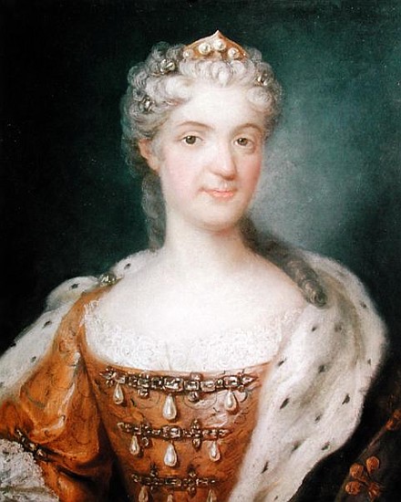 Portrait of Marie Leczinska (1703-68) Queen of France (see 173610 for pair) a Gustav Lundberg