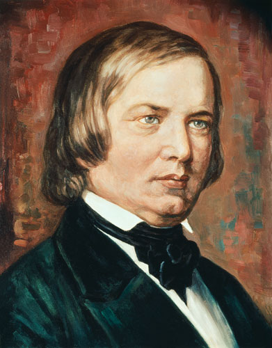 Portrait of Robert Schumann (1810-1856) a Gustav Zerner