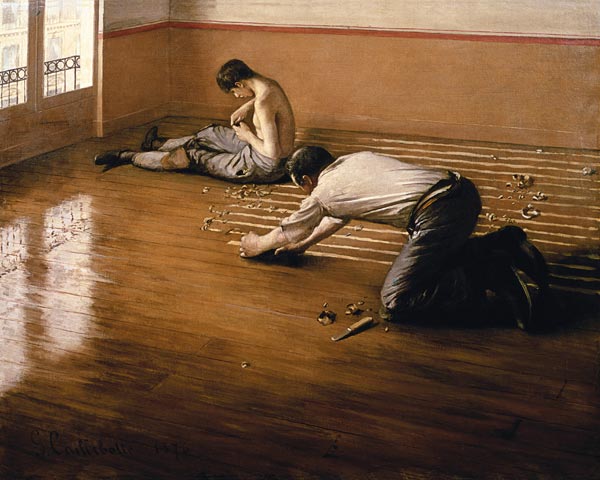 The Parquet Planers a Gustave Caillebotte