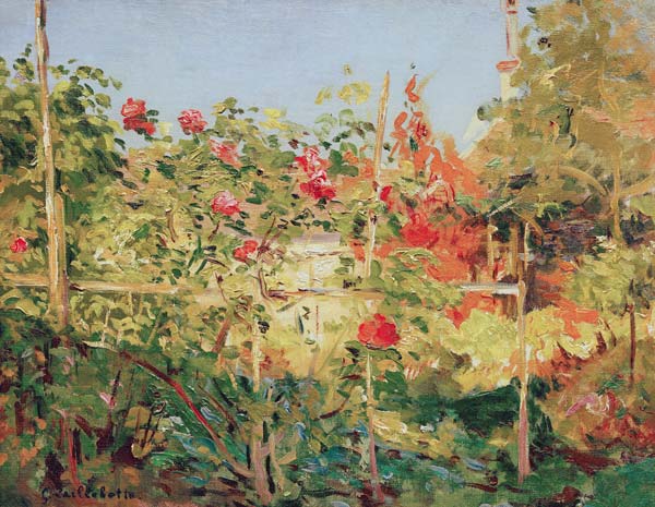 Garten in Trouville a Gustave Caillebotte