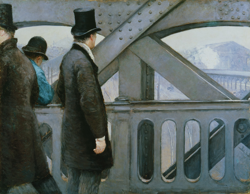 Le Pont de l'Europe a Gustave Caillebotte
