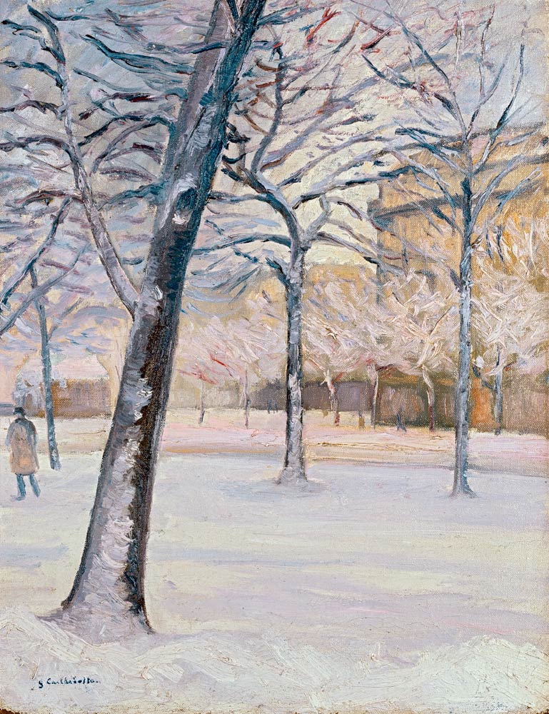 Parc sous la Neige, c.1888 a Gustave Caillebotte
