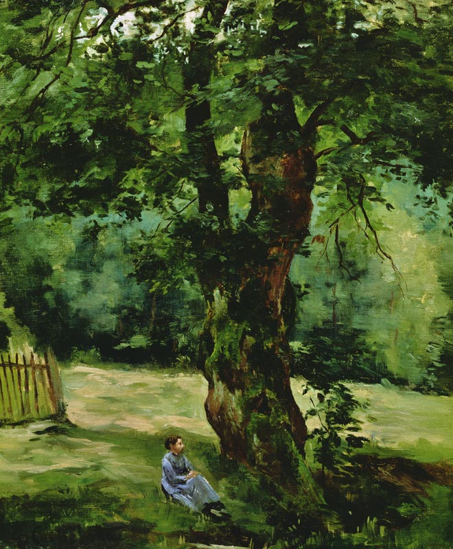 Woman Seated Beneath a Tree a Gustave Caillebotte