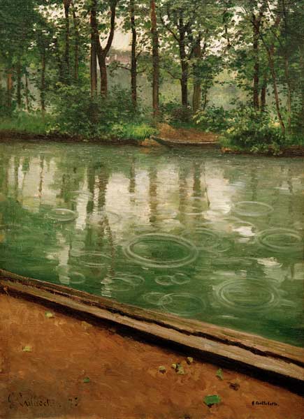 Yerres in the Rain a Gustave Caillebotte