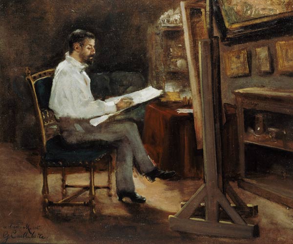 The Artist Morot in his Studio a Gustave Caillebotte