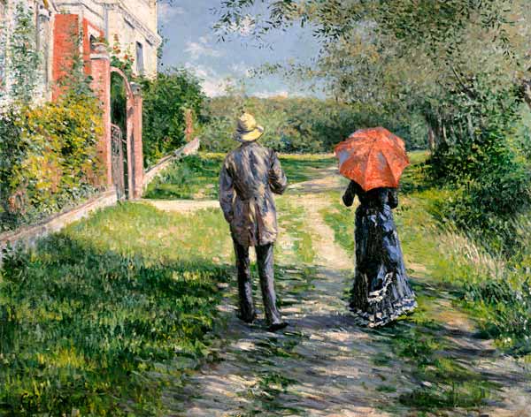 The Path Uphill a Gustave Caillebotte
